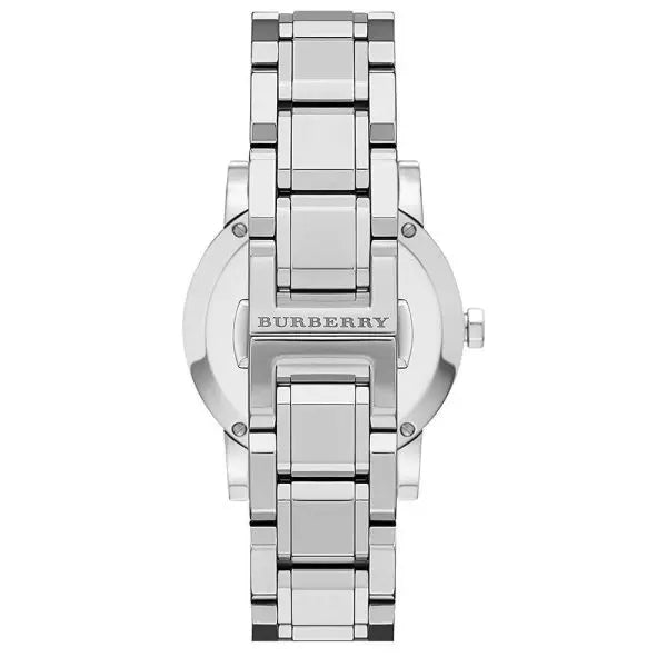 Burberry Women’s Swiss Made Quartz Stainless Steel Silver Dial 34mm Watch BU9125