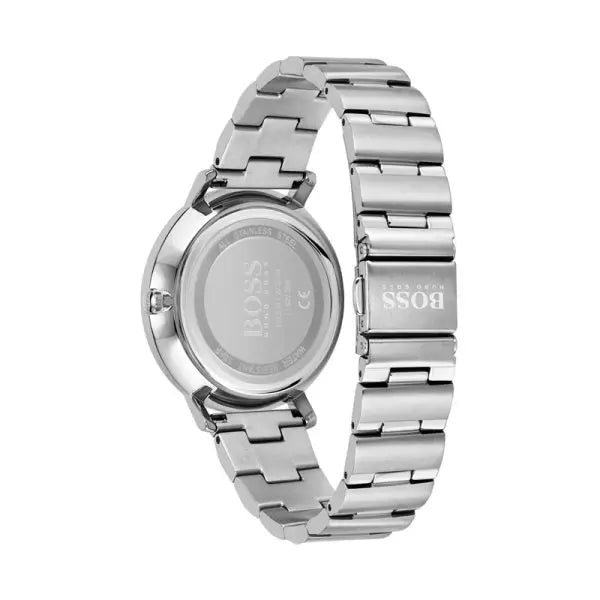 Hugo Boss Women’s Quartz Silver Stainless Steel Silver Dial 35mm Watch 1502570