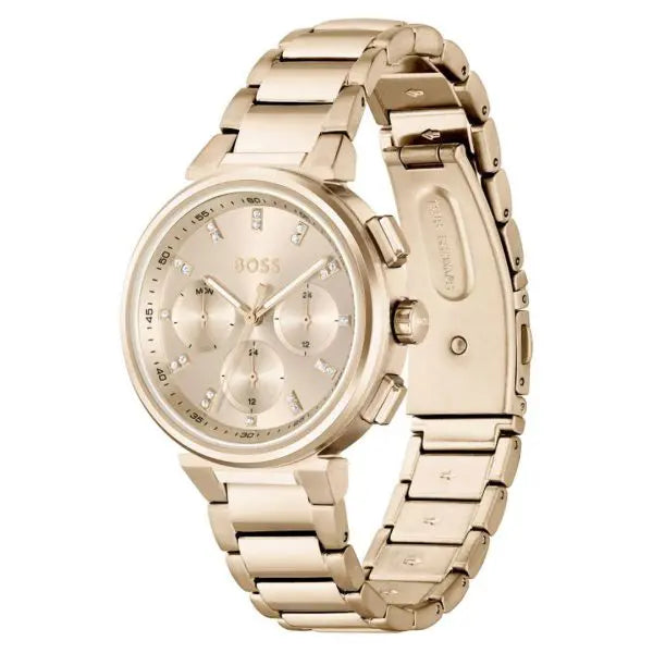 Hugo Boss Women’s Quartz Rose Gold Stainless Steel Rose Gold Dial 38mm Watch 1502678