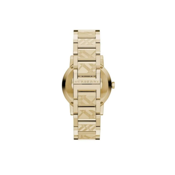 Burberry Men’s Swiss Made Stainless Steel Gold Dial 38mm Watch BU9038