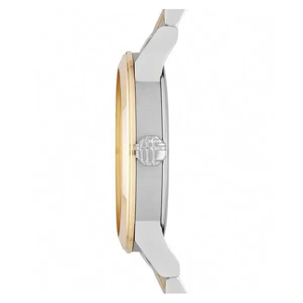 Burberry Women’s Swiss Made Quartz Two-Tone Stainless Steel Silver Dial 34mm Watch BU9115