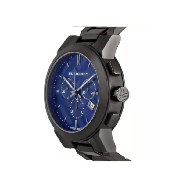 BURBERRY Men’s Swiss made Stainless Steel Blue Dial 42mm Watch BU9365