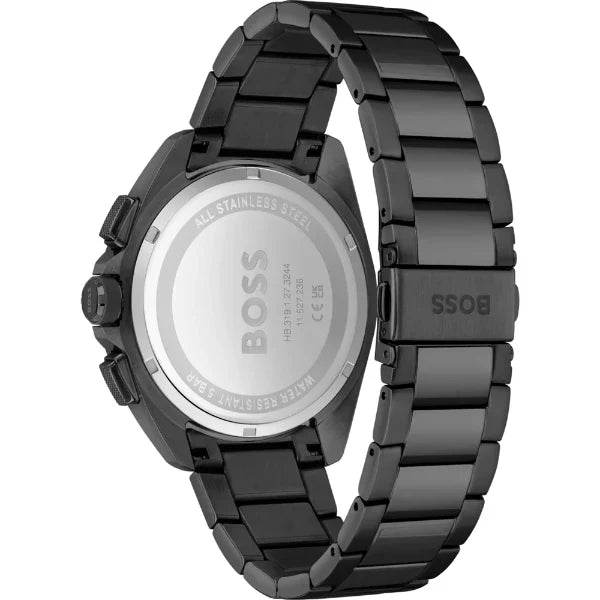 Hugo Boss Men’s Quartz Black Stainless Steel Black Dial 44mm Watch 1513950