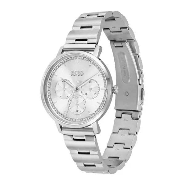 Hugo Boss Women’s Quartz Silver Stainless Steel Silver Dial 35mm Watch 1502570