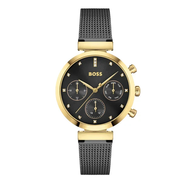 Hugo Boss Women’s Quartz Black Stainless Steel Black Dial 36mm Watch 1502627