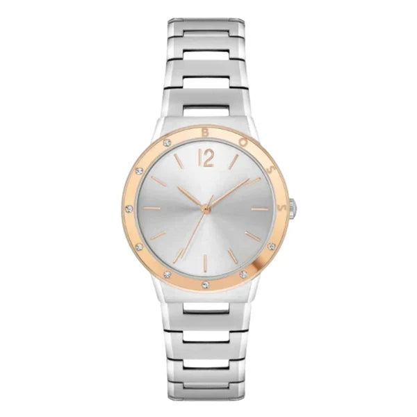 Hugo Boss Women’s Quartz Silver Stainless Steel Silver Dial 34mm Watch 1502646