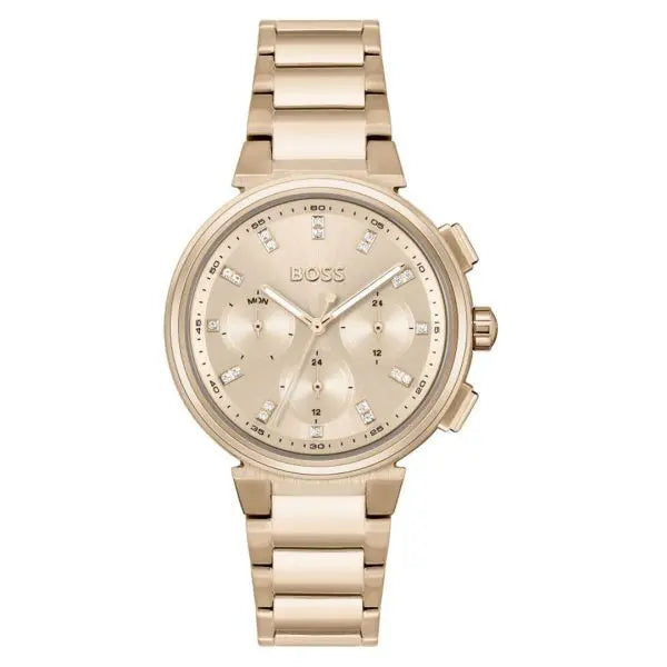 Hugo Boss Women’s Quartz Rose Gold Stainless Steel Rose Gold Dial 38mm Watch 1502678