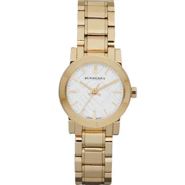 Burberry Women’s Swiss Made Stainless Steel White Dial 26mm Watch BU9203