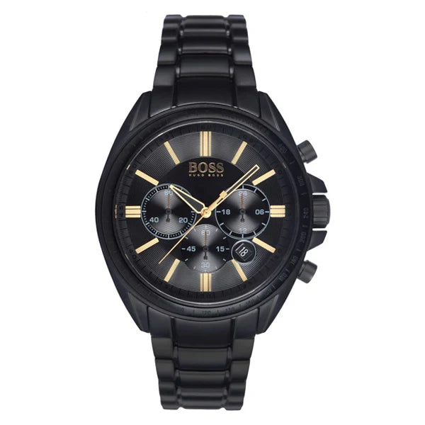 Hugo Boss Men’s Chronograph Quartz Stainless Steel Black Dial 45mm Watch 1513277