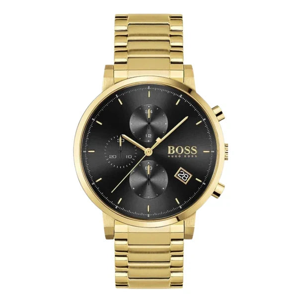 Hugo Boss Men’s Chronograph Quartz Stainless Steel Black Dial 43mm Watch 1513781