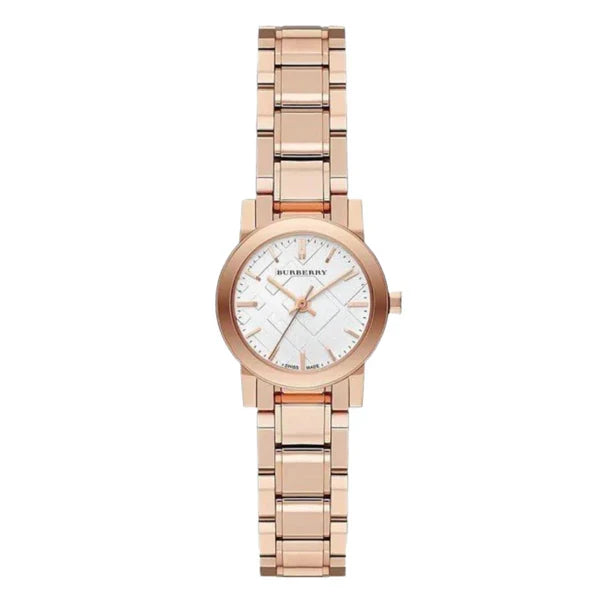 Burberry Women’s Swiss Made Stainless Steel White Dial 26mm Watch BU9104