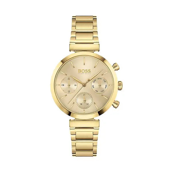 Hugo Boss Women’s Quartz Stainless Steel Gold Dial 36mm Watch 1502532