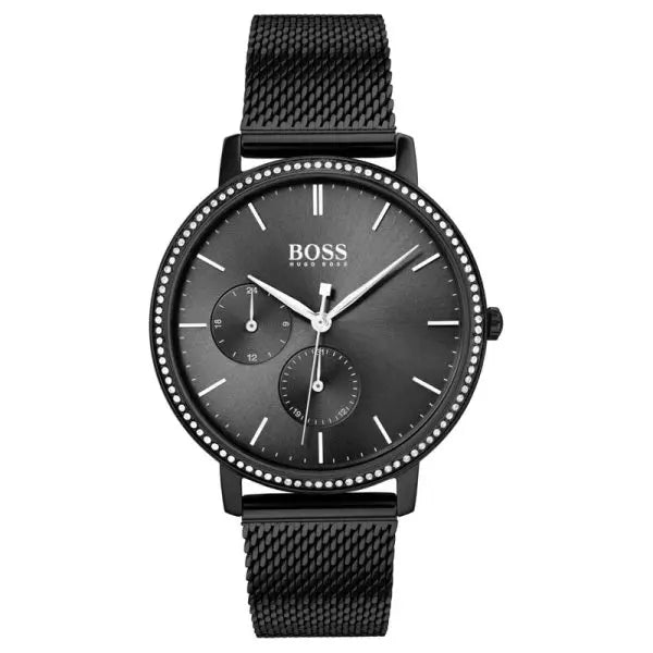 Hugo Boss Women’s Quartz Black Stainless Steel Black Dial 35mm Watch 1502521