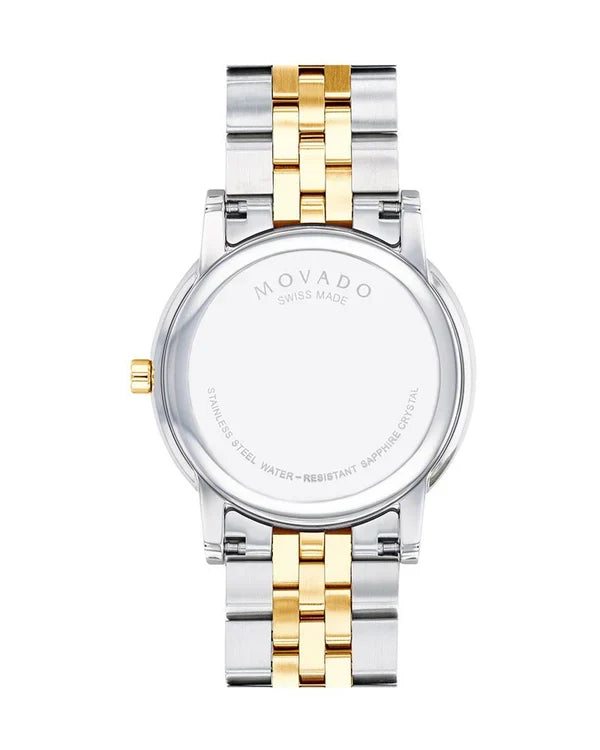 Movado Men’s Swiss Made Quartz Stainless Steel Black Dial 40mm Watch 0607202