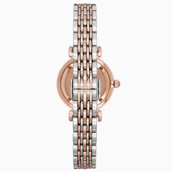 Emporio Armani Women’s Analog Stainless Steel Pink Dial 28mm Watch AR11223