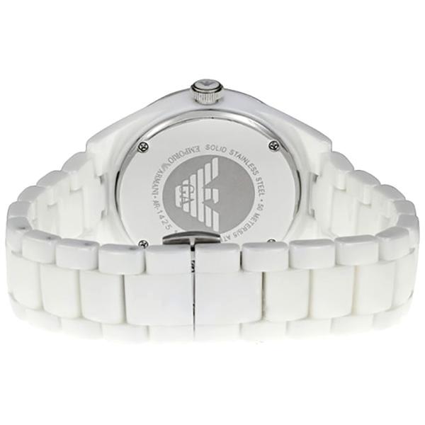 Emporio Armani Unisex Ceramic Chain White Dial 39mm Watch AR1425