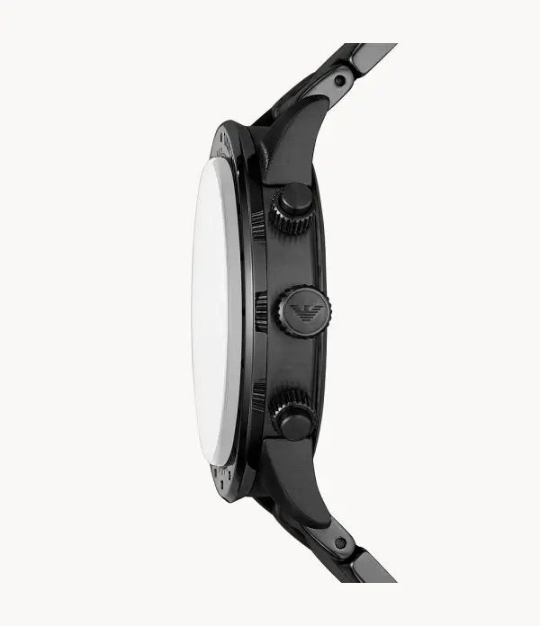Emporio Armani Men’s Quartz Stainless Steel Black Dial 43mm Watch AR11242