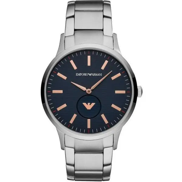 Emporio Armani Men’s Quartz Stainless Steel Blue Dial 43mm Watch AR11137