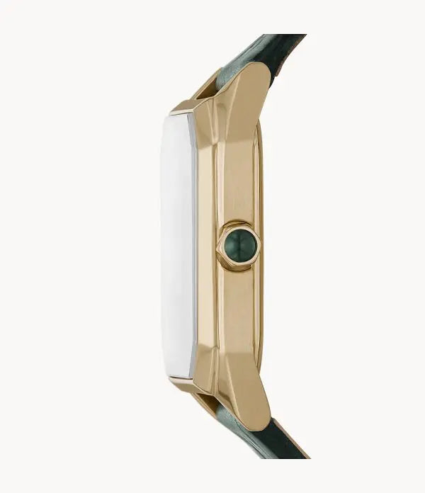 Emporio Armani Women’s Quartz Green Leather Strap Green Dial 24mm Watch AR11399