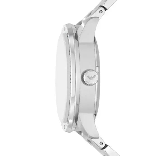 Emporio Armani Men’s Automatic Silver Stainless Steel Green Dial 43mm Watch AR60053