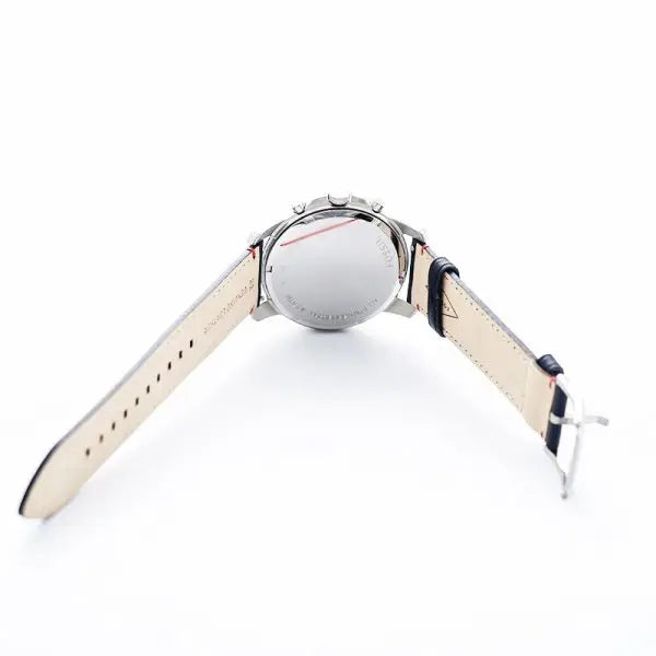 Fossil Men’s Chronograph Quartz Leather Strap Multi Color Dial 44mm Watch FS5373