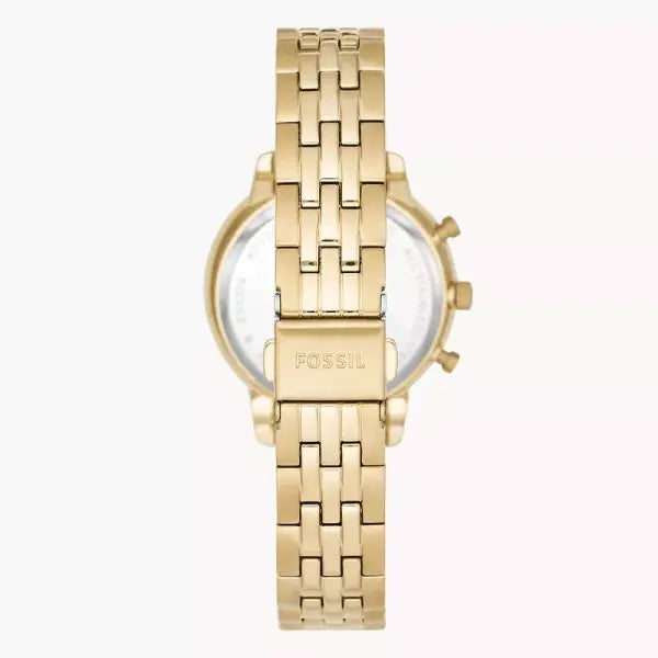 Fossil Women’s Quartz Gold Stainless Steel Gold Dial 36mm Watch ES5219