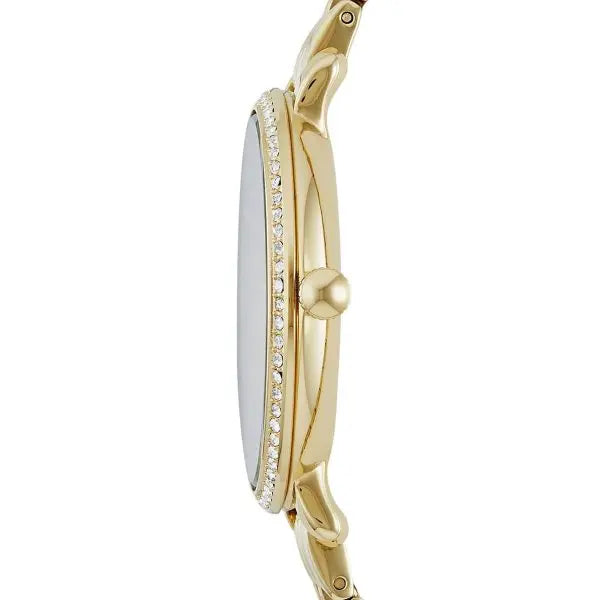Fossil Women’s Quartz Stainless Steel Gold Dial 36mm Watch ES3547