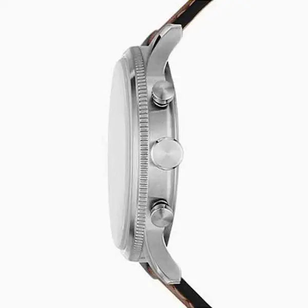 Fossil Men’s Quartz Brown Leather Strap Blue Dial 44mm Watch FS5832