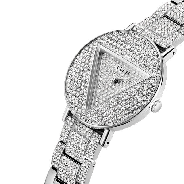 Guess Women’s Quartz Silver Stainless Steel Silver Dial 36mm Watch GW0512L1