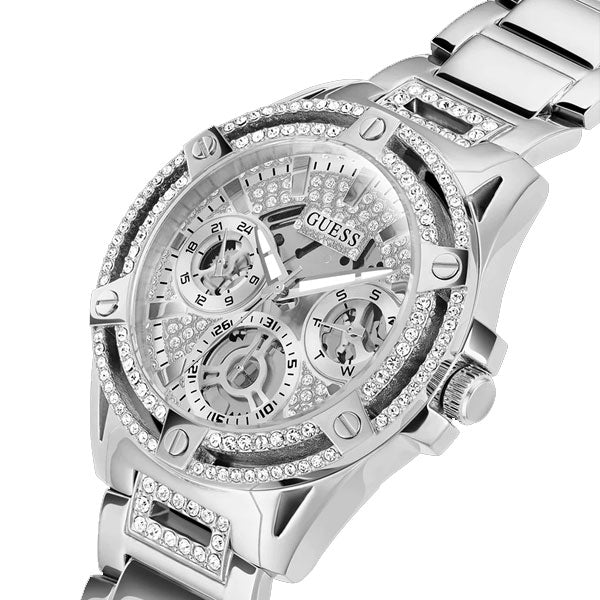 Guess Women’s Quartz Silver Stainless Steel Silver Dial 40mm Watch GW0464L1