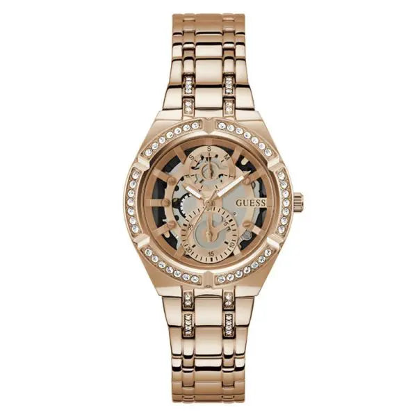 Guess Women’s Quartz Rose Gold Stainless Steel Rose Gold Dial 36mm Watch GW0604L3
