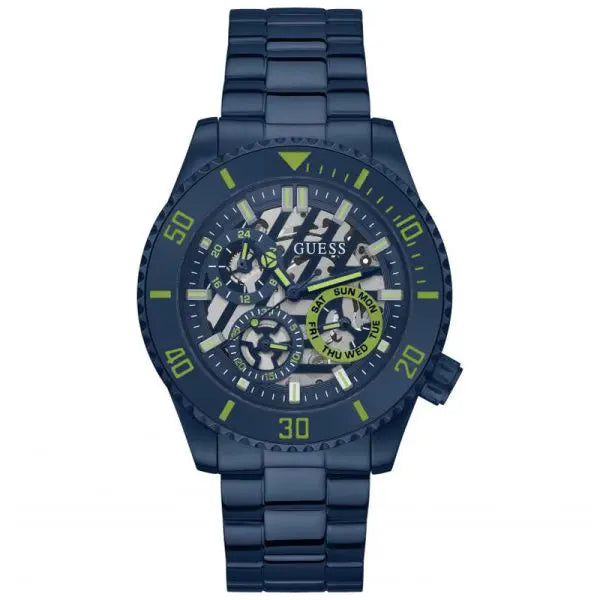 Guess Men’s Quartz Navy Blue Stainless Steel Navy Blue Dial 45mm Watch GW0488G4