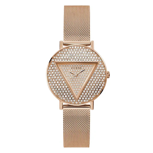 Guess Women’s Quartz Rose Gold Stainless Steel Rose Gold Dial 36mm Watch GW0477L3