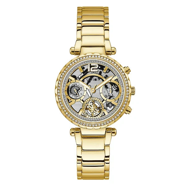 Guess Women’s Quartz Gold Stainless Steel Gold Dial 37mm Watch GW0403L2