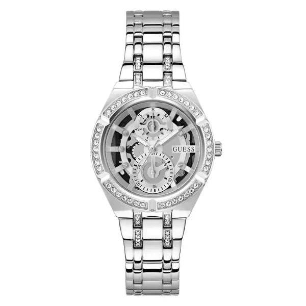 Guess Women’s Quartz Silver Stainless Steel Silver Dial 36mm Watch GW0604L1