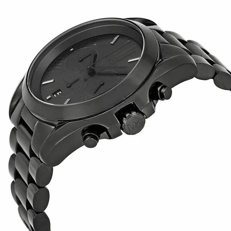 Michael Kors Unisex Chronograph Quartz Stainless Steel Black Dial 42mm Watch MK5550