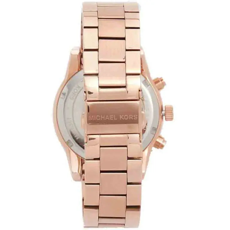 Michael Kors Women’s Quartz Stainless Steel Rose Gold Dial 37mm Watch MK6357