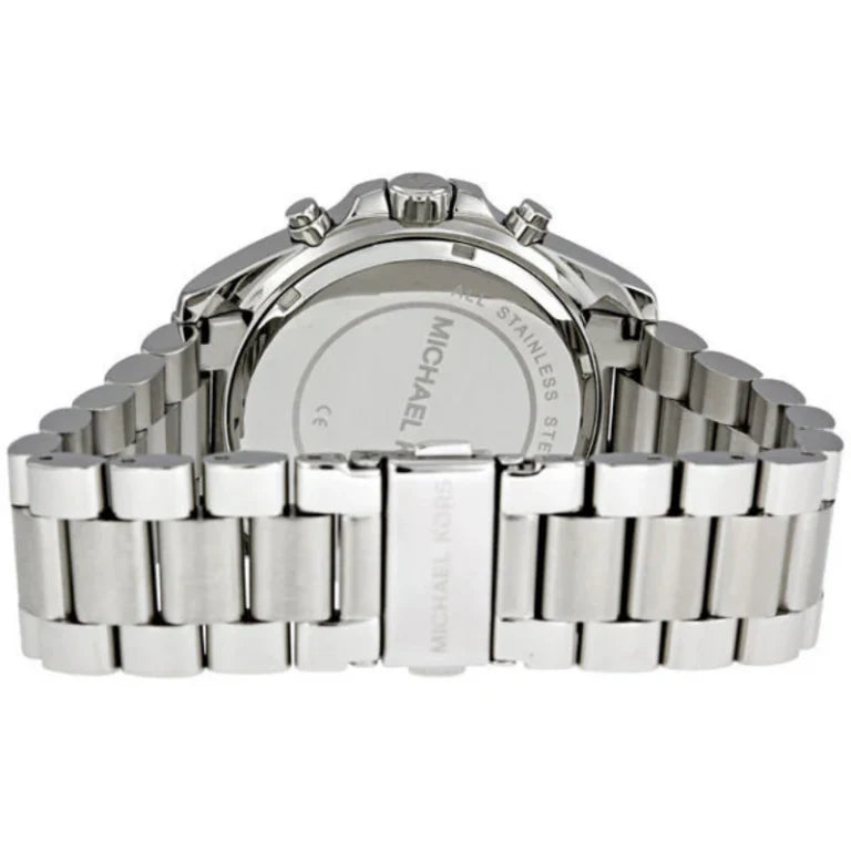 Michael Kors Men’s Chronograph Quartz Stainless Steel Silver Dial 42mm Watch MK5535