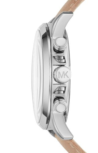 Michael Kors Men’s Chronograph Quartz Leather Strap Grey Dial 45mm Watch MK8616