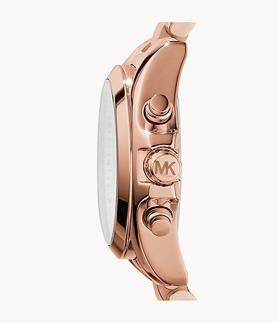 Michael Kors Women’s Chronograph Quartz Stainless Steel Rose Gold Dial 36mm Watch MK5799