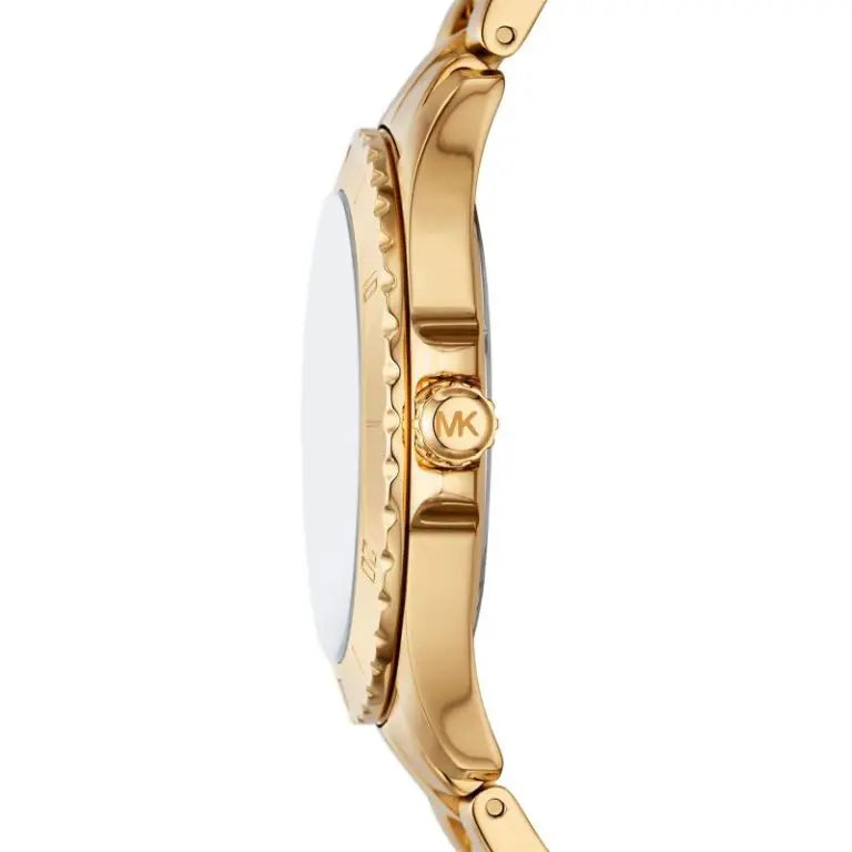 Michael Kors Men’s Quartz Gold Stainless Steel Black Dial 40mm Watch MK9078