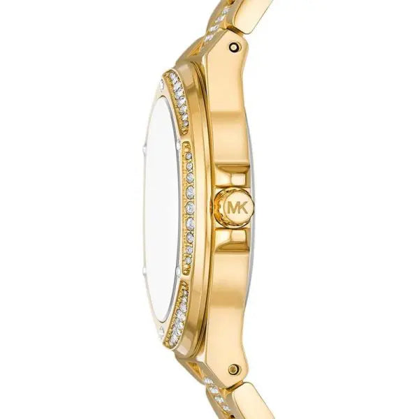 Michael Kors Women’s Quartz Gold Stainless Steel White Dial 37mm Watch MK7361