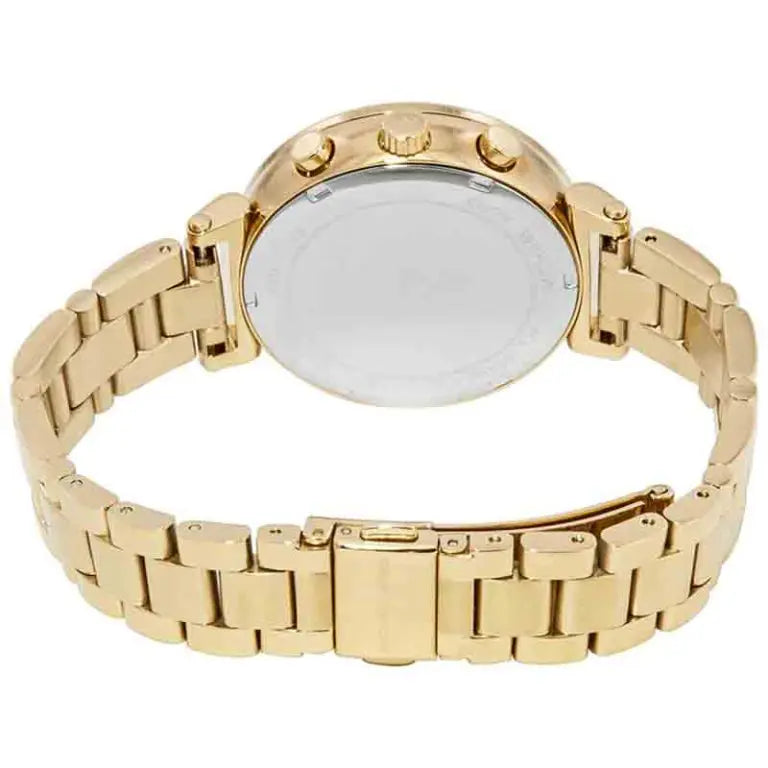 Michael Kors Women’s Quartz Chronograph Stainless Steel Gold Dial 39mm Watch MK6559