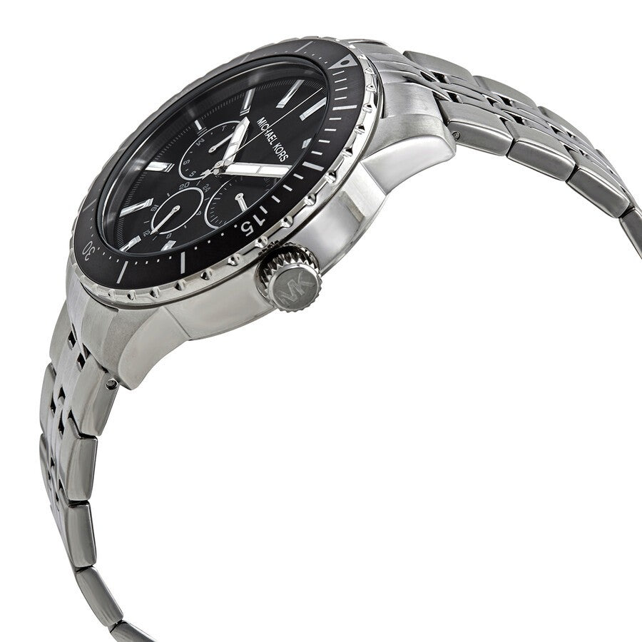 Michael Kors Men’s Stainless Steel Black Dial 44mm Watch MK7156