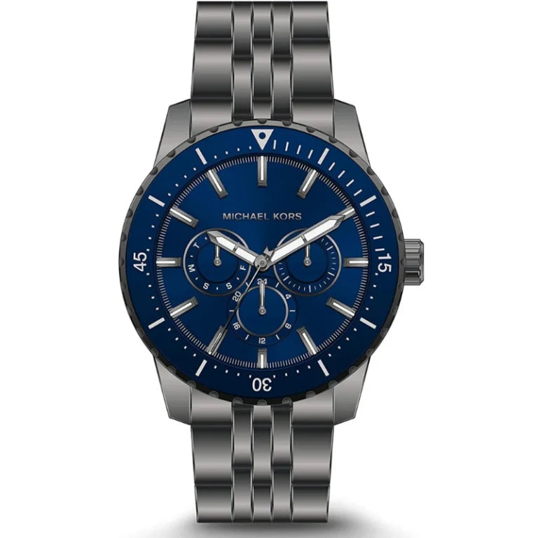 Michael Kors Men’s Chronograph Quartz Stainless Steel Blue Dial 44mm Watch MK7155