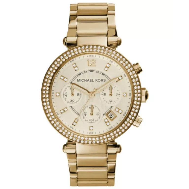Michael Kors Women’s Quartz Stainless Steel Champagne Dial 39mm Watch MK5354