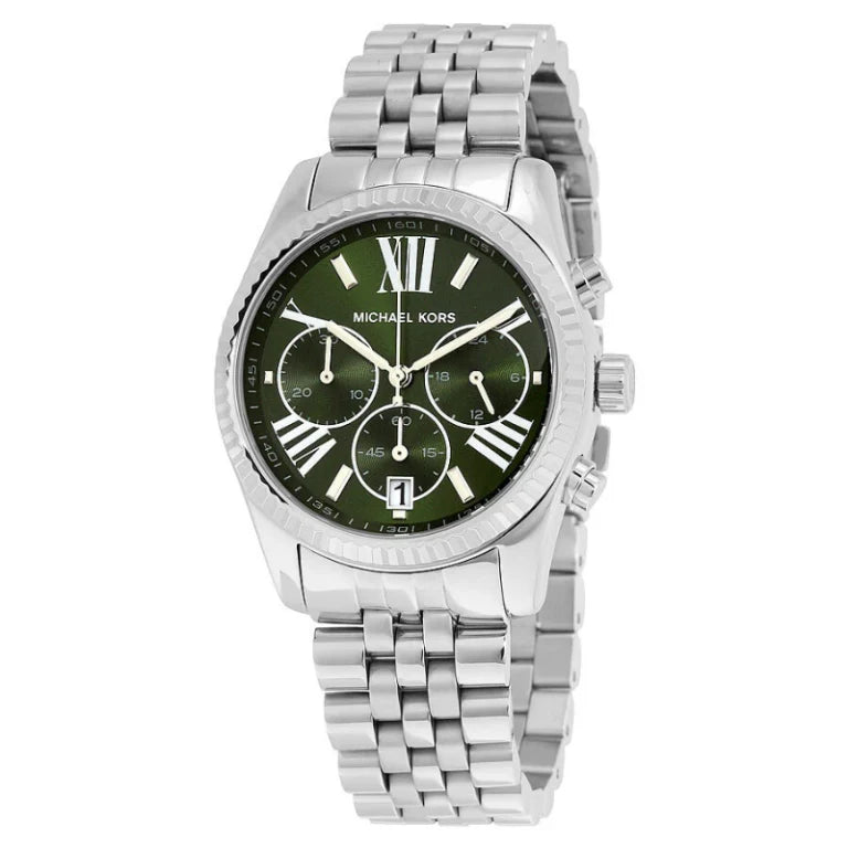 Michael Kors Women’s Quartz Stainless Steel Green Dial 38mm Watch MK6222