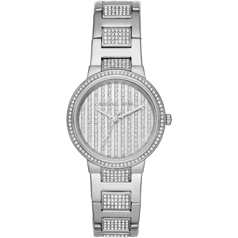 Michael Kors Women’s Quartz Stainless Steel Silver Dial 33mm Watch MK3984