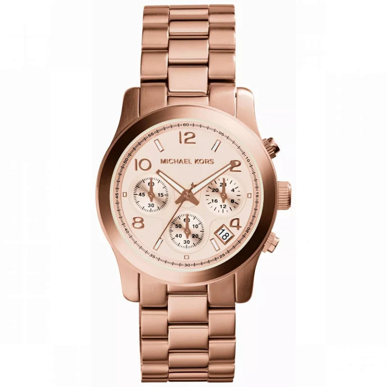 Michael Kors Women’s Quartz Stainless Steel Rose Gold Dial 38mm Watch MK5128