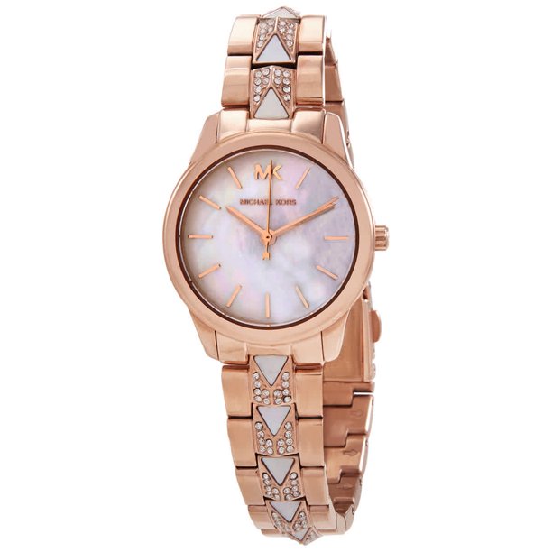 Michael Kors Women’s Quartz Stainless Steel Mother of Pearl Dial 38mm Watch MK6674